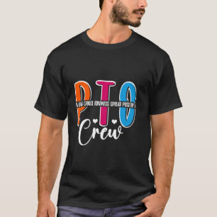 PTO Crew School Volunteer Lehrer Student Spread P T-Shirt