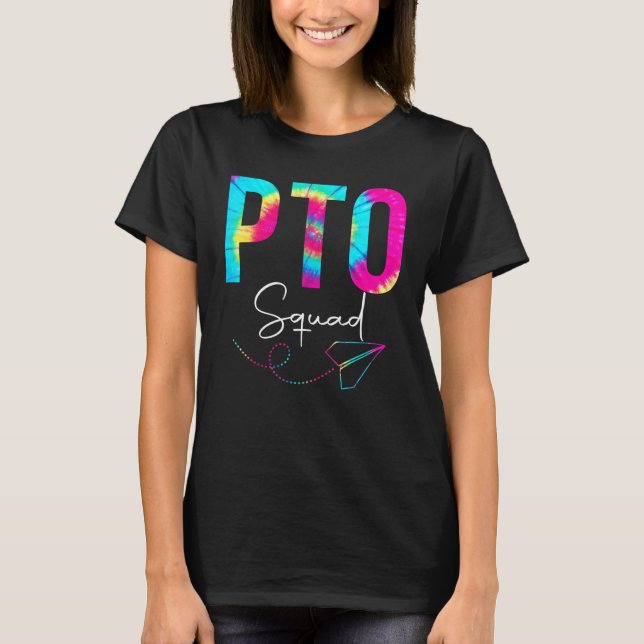 Pto Squad Gefärbte Krawatte zurück zur Schule Männ T-Shirt (Vorderseite)