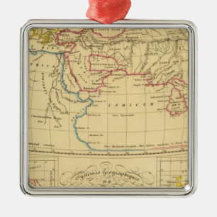 Ptolemäus Geografie Ornament Aus Metall
