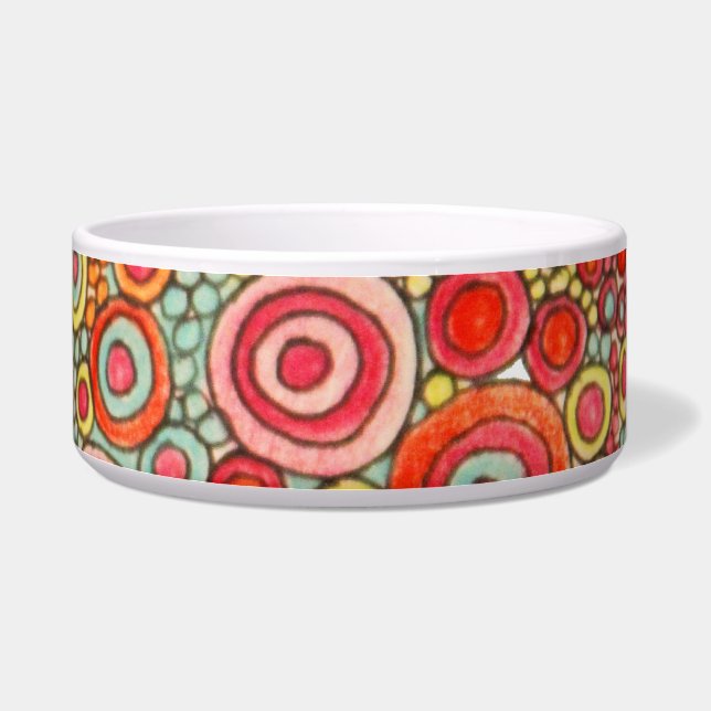 Ptown Mohnblumen-Hundeschüssel Napf (Rechts)