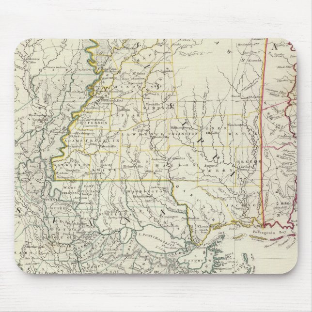 Pts of Louisiana, Ark, Miss, Ala, Florida Mousepad (Vorne)