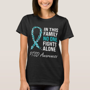 PTSD Awareness Aquamarin Ribbon T-Shirt
