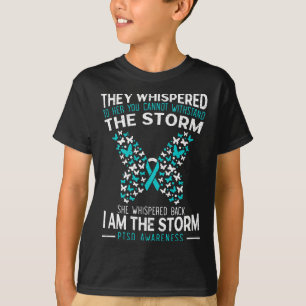 PTSD Awareness Butterfly Posttraumatische Stressdi T-Shirt