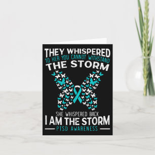 Ptsd Awareness Butterfly Posttraumatisches Stress Karte