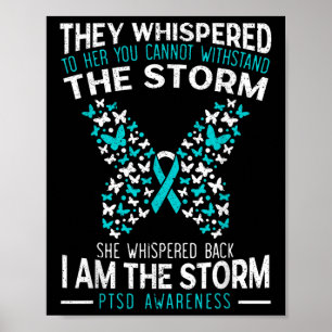 Ptsd Awareness Butterfly Posttraumatisches Stress Poster