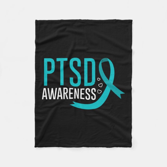 Ptsd Awareness Mental Health Post Traumatic Stress Fleecedecke (Vorderseite)
