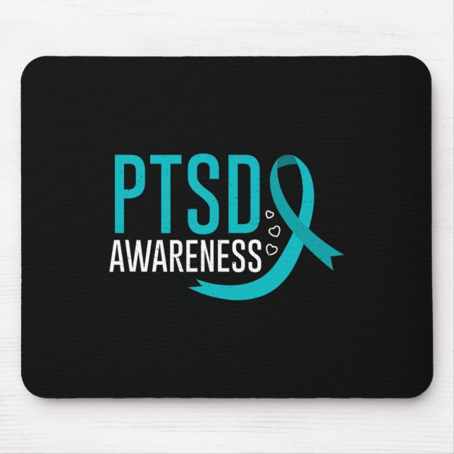 Ptsd Awareness Mental Health Post Traumatic Stress Mousepad (Vorne)