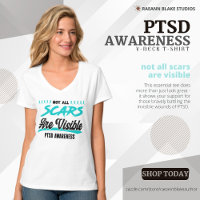 PTSD Awareness V-Neck T - Shirt