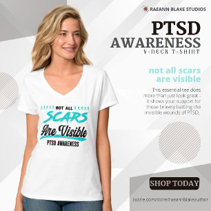 PTSD Awareness V-Neck T - Shirt