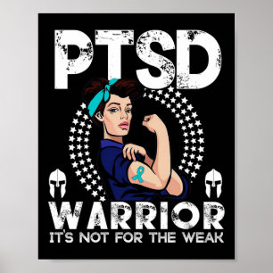 Ptsd Bewusstsein für Männer Frauen Krieg Bewusstse Poster