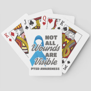 PTSD-Bewusstsein nicht alle Wunden sichtbar Spielkarten