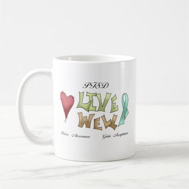 PTSD Bewusstsein Tasse (Links)