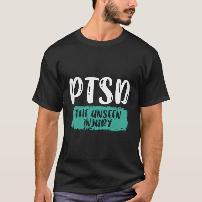 Ptsd die unsichtbare Verletzung Veteran Stress Dis T-Shirt (Vorderseite)