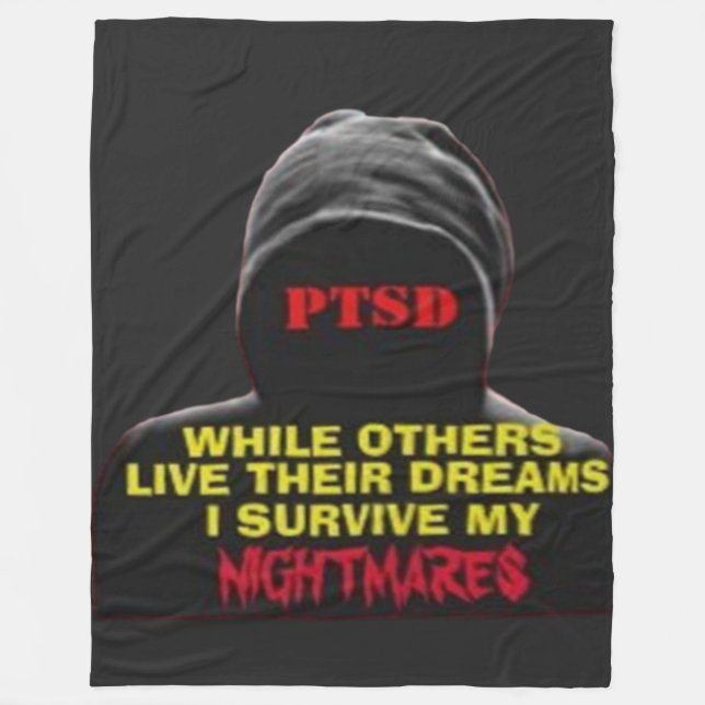 PTSD FLEECEDECKE (Vorderseite)