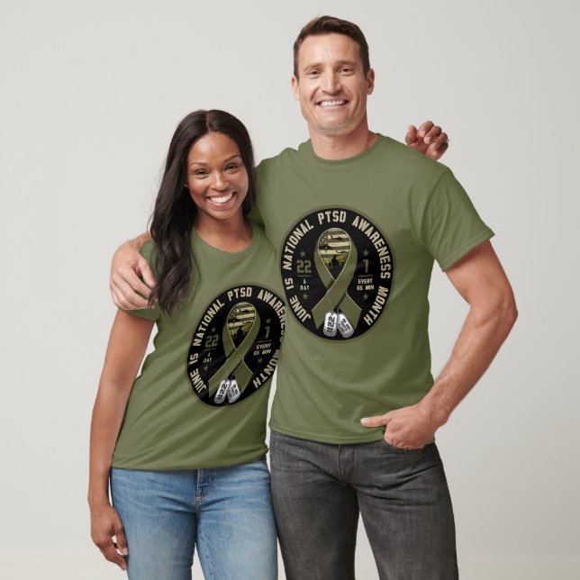 PTSD-Münze Drab T-Shirt (Unisex)