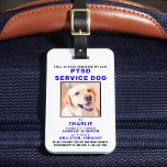 PTSD Service Dog Foto ID Abzeichen Gepäckanhänger<br><div class="desc">PTSD Service Hund - Identifizieren Sie Ihren Hund einfach als einen funktionierenden Service-Hund, während Sie Ihren Hund fokussiert behalten und auf Ablenkungen während der Arbeit mit einem dieser k9-Service-Hund-ID-Abzeichen abgeschnitten. Obwohl nicht erforderlich, gibt Ihnen und Ihrem Service Hund ein Service Dog ID-Abzeichen Sicherheit und Reiseleichtigkeit, ohne Probleme und Fragen bei...</div>
