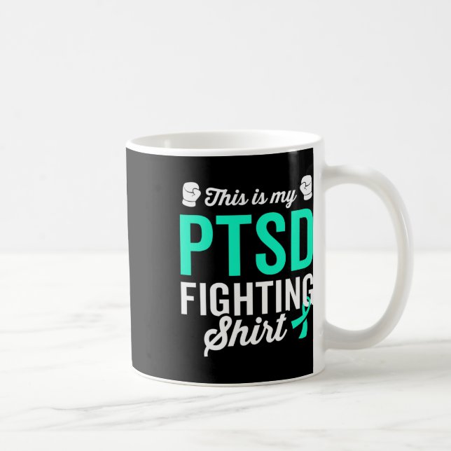 Ptsd Stress Warrior Survivor Bewusstsein wird gut Kaffeetasse (Rechts)