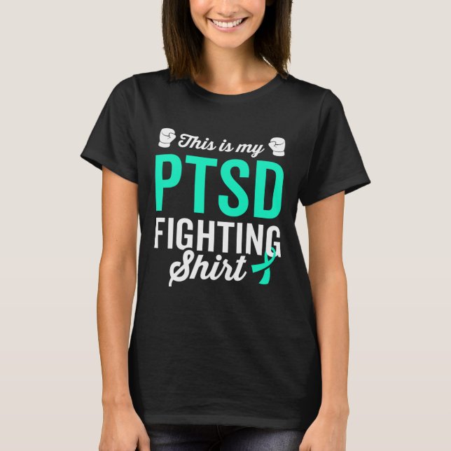 Ptsd Stress Warrior Survivor Bewusstsein wird gut T-Shirt (Vorderseite)