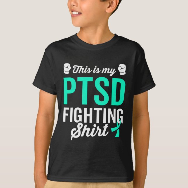 Ptsd Stress Warrior Survivor Bewusstsein wird gut T-Shirt (Vorderseite)