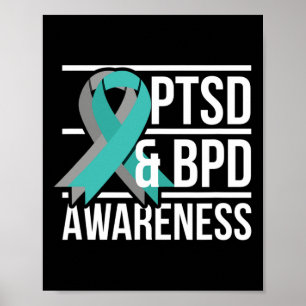 Ptsd und BPD-Bewusstsein Poster