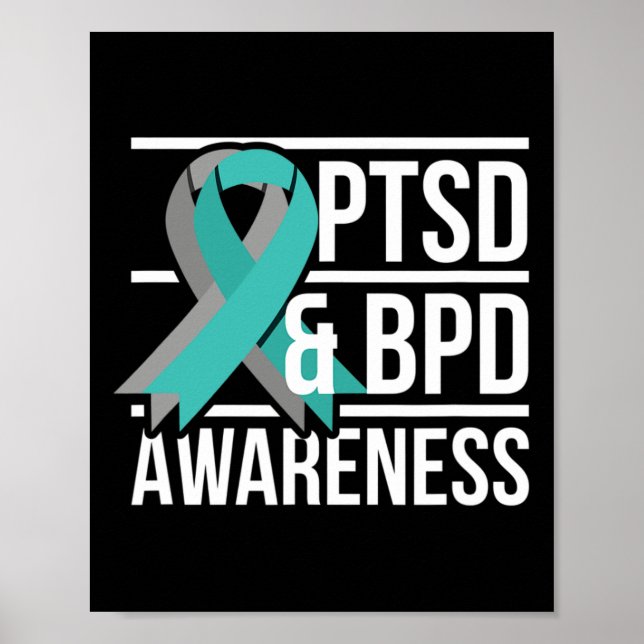 Ptsd und BPD-Bewusstsein Poster (Vorne)