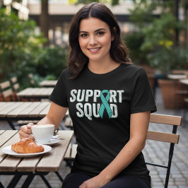 PTSD-Unterstützungsteam Teal Ribbon Tri-Blend Shirt
