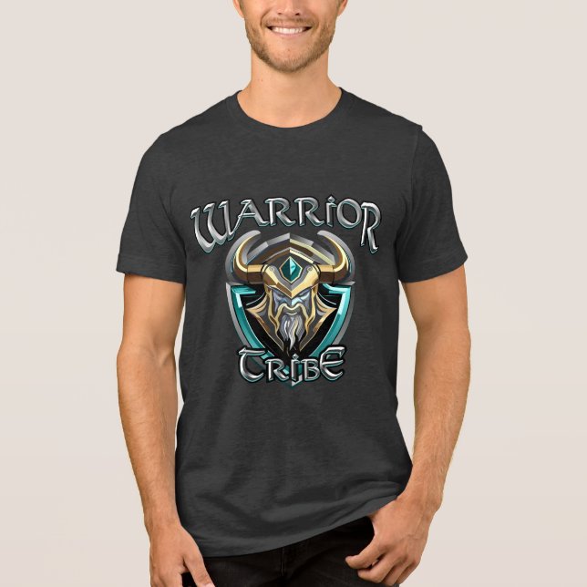 PTSD Warrior Tribe Tri-Blend Shirt (Vorderseite)