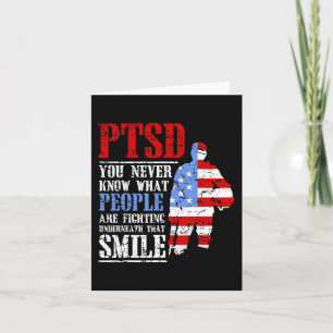 Ptsd weiß nie, dass Menschen unter dem Lächeln U k Karte