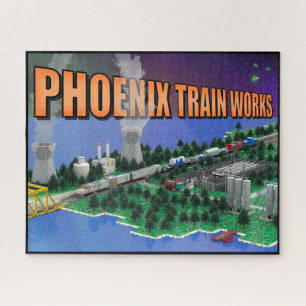 PTW Atomic Train und Kraftwerks Szene Puzzle