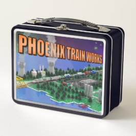 PTW Atomic Train und Kraftwerkszene Metall Brotdose