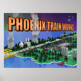 PTW Atomic Train und Kraftwerkszene Poster