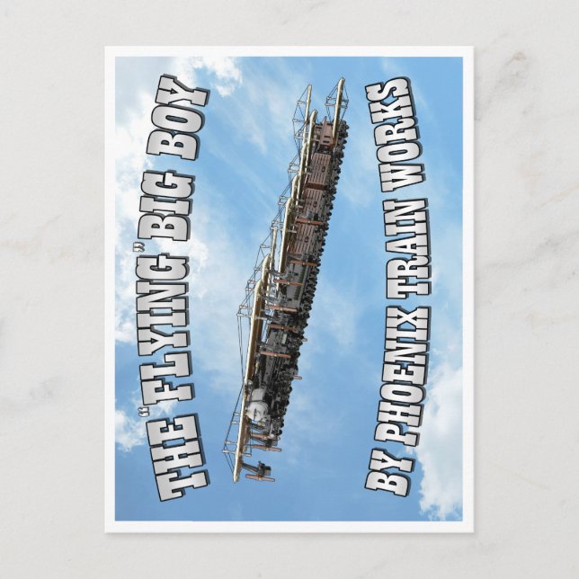 PTW Die "fliegende" Big Boy Postkarte (Vorderseite)