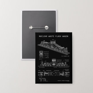 PTW Nuclear Waste Flask Wagon "Blaupause" Button
