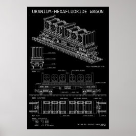 PTW Uraniumhexafluorid-Waggon "Blaupause" Poster