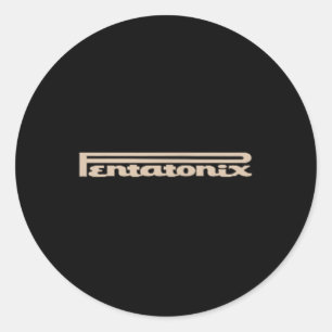 Ptx-Logo-Herz schwarz Runder Aufkleber