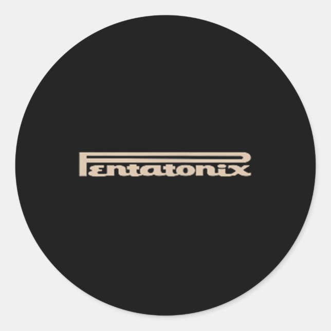 Ptx-Logo-Herz schwarz Runder Aufkleber (Vorderseite)