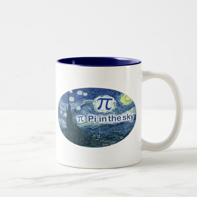 PU im Himmel Zweifarbige Tasse (Rechts)