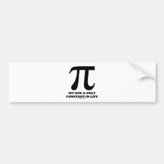 PU mein und nur konstant im Leben (Mathe-Spaß) Autoaufkleber
