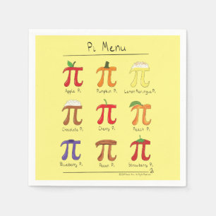 PU-Menü-niedliche Mathe-PU-TagesParty-Servietten Serviette
