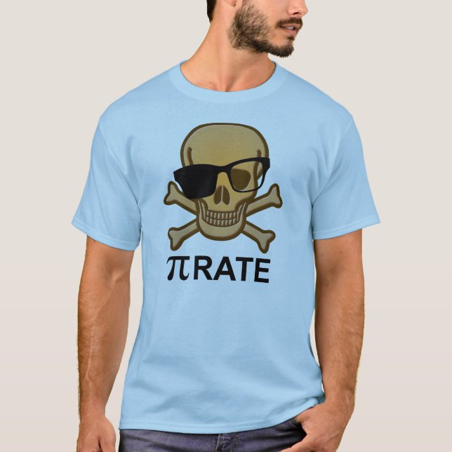 PU-Piraten-lustiger Mathe-Geometrie-T - T-Shirt (Vorderseite)