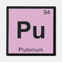 Pu - Plutonium Chemistry Periodic Table Symbol