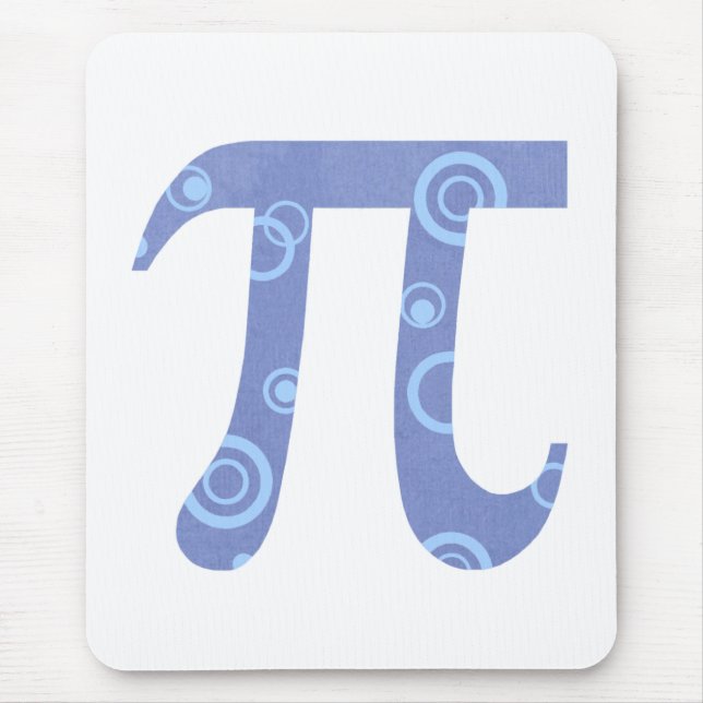 PU-Symbol Mousepad mit blauen Kreisen (Vorne)
