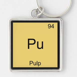 Pu - Symbol-T - Shirt für die Zellstoff-Funny Chem Schlüsselanhänger