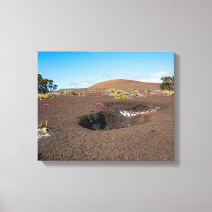 Pu’u pua’i Schlackenkegel entlang des Byron-Felssp Leinwanddruck