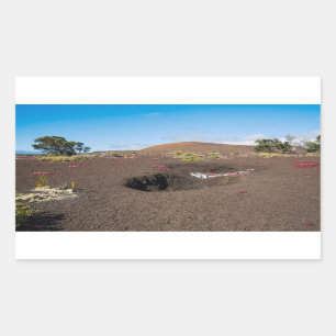 Pu’u pua’i Schlackenkegel entlang des Byron-Felssp Rechteckiger Aufkleber