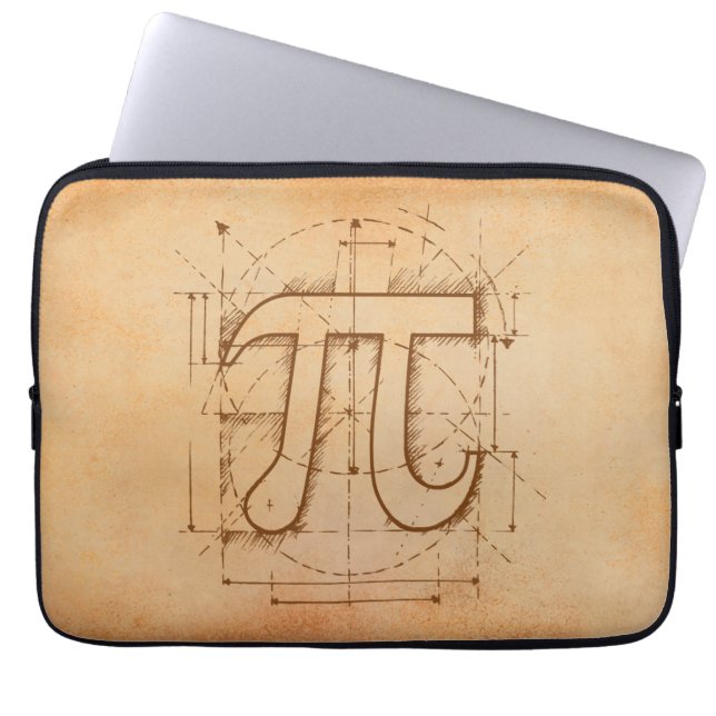 PU-Zahl-Zeichnen Laptopschutzhülle (Vorderseite)
