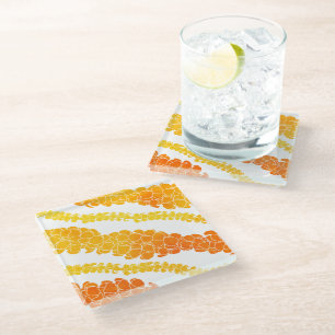 Puakenikeni Hawaiian Print Glasuntersetzer