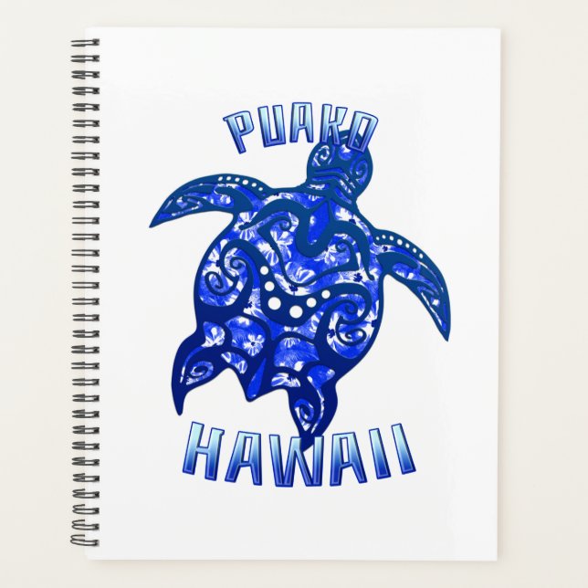 Puako Hawaii Vacation Tribal Turtle Planer (Vorderseite)