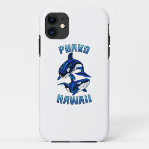 Puako Hawaii Vacation Tribal Whale Orcas Case-Mate iPhone Hülle