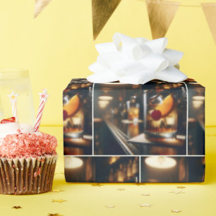 Pub Alter Cocktail Geschenkpapier
